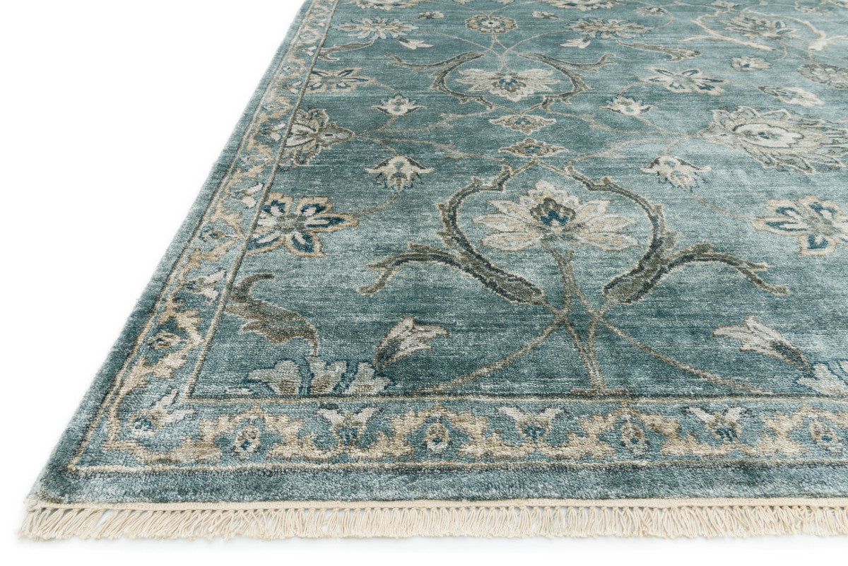 Loloi Kensington KG-01 Blue/Fog Area Rug by Henrietta Spencer-Churchill