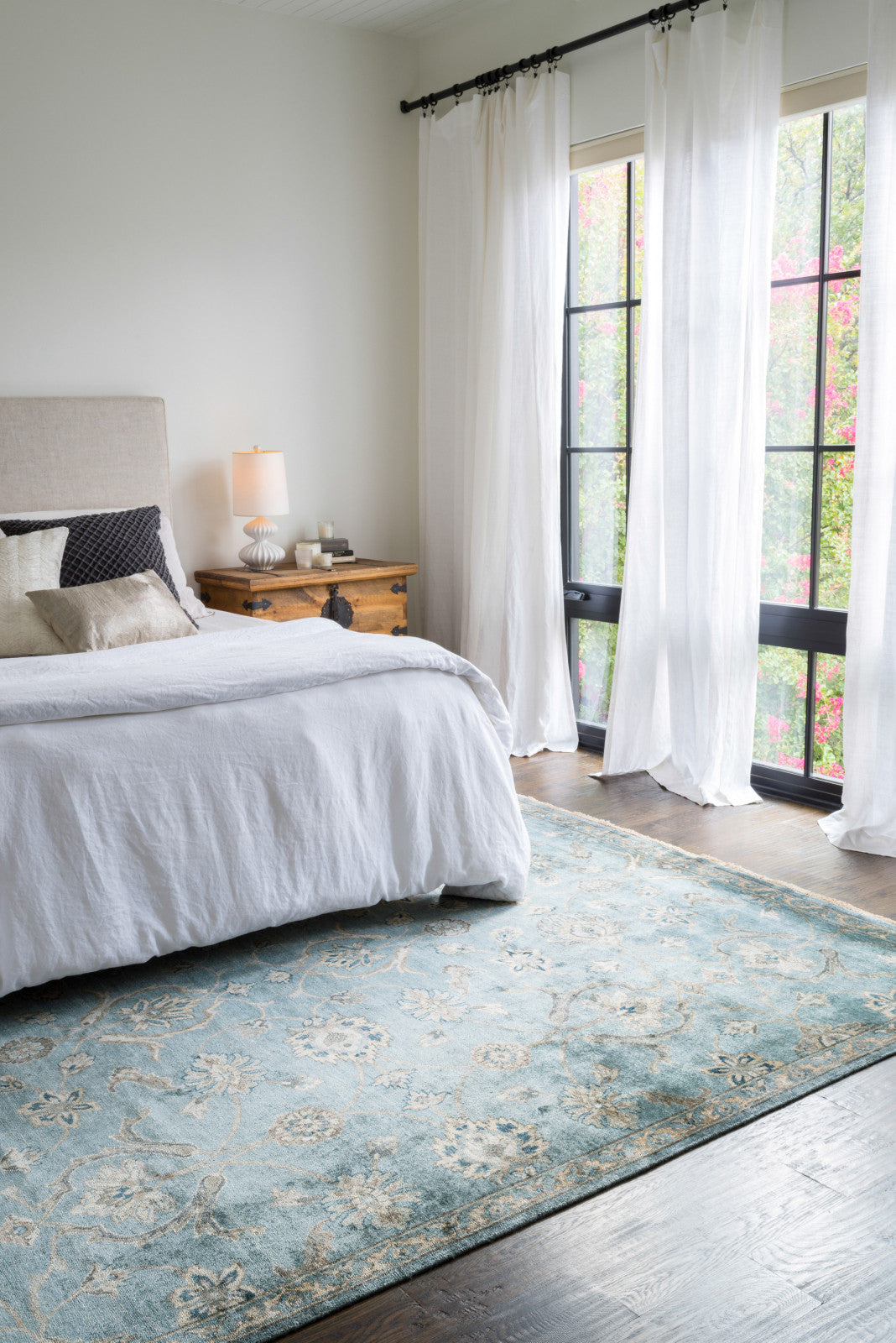 Loloi Kensington KG-01 Blue/Fog Area Rug by Henrietta Spencer-Churchill