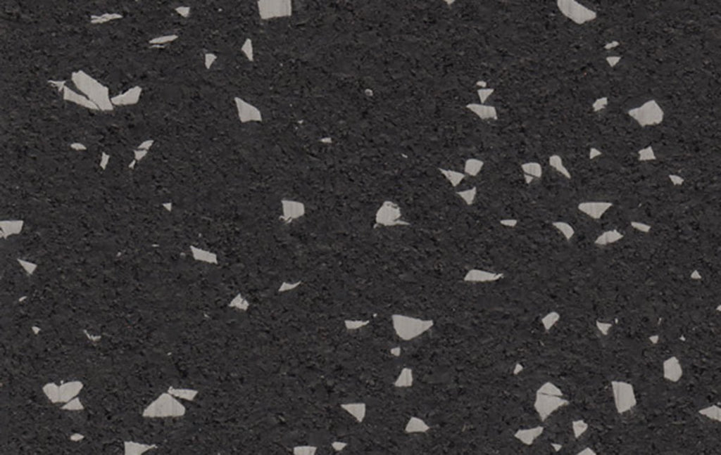 10% Gray Rubber Flooring
