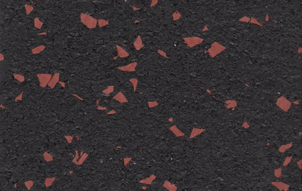 10% Brick Red Rubber Flooring