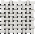 Roca Tile - Basket Weave Marble Bw Mosaic 12 x 12