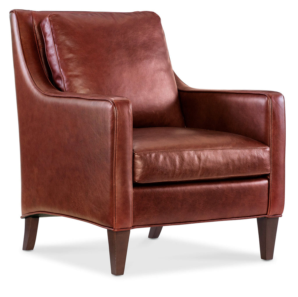 Percy Leather Club Chair Silo Image 2