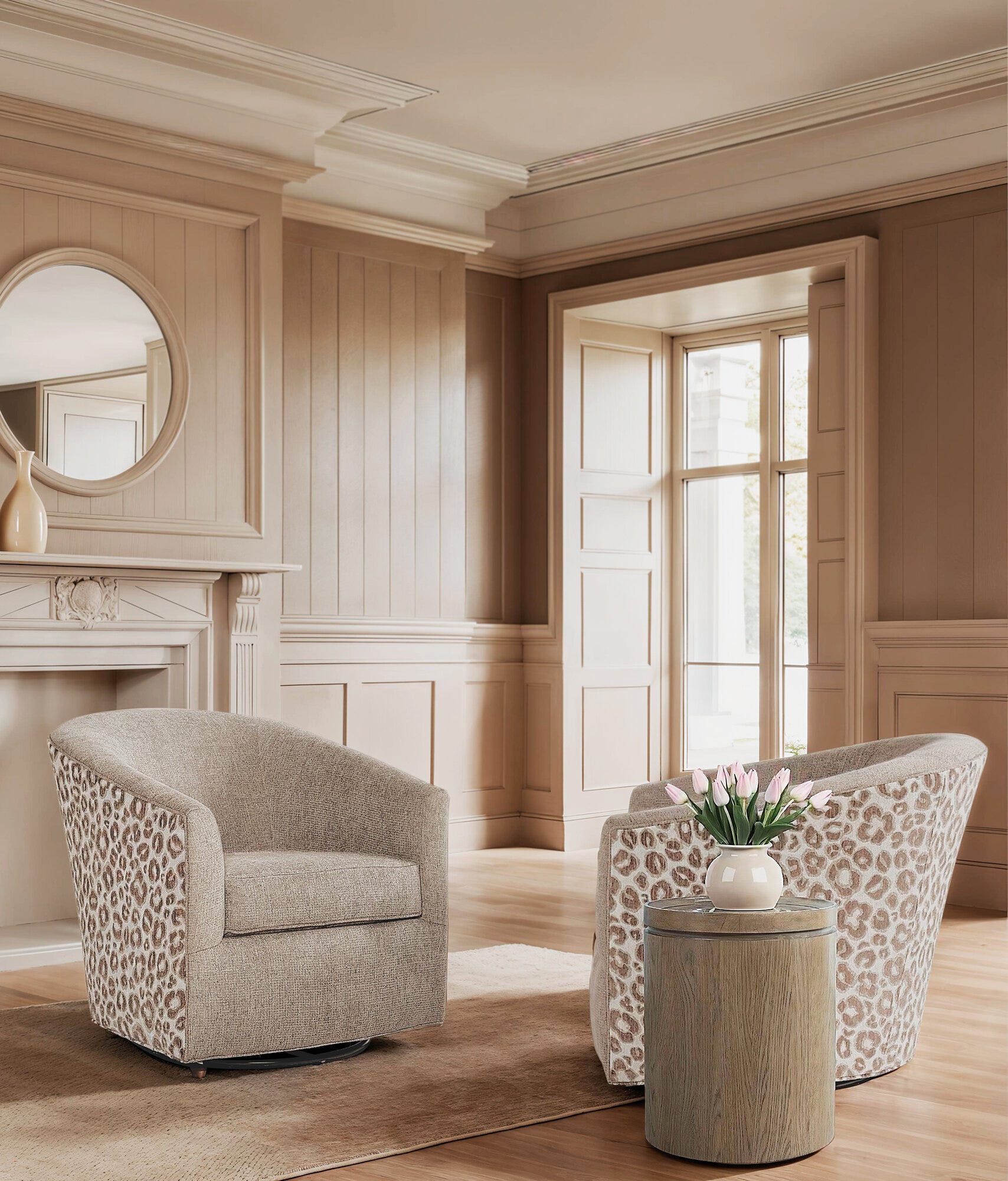 Sonnet Round Side Table Room Image 4