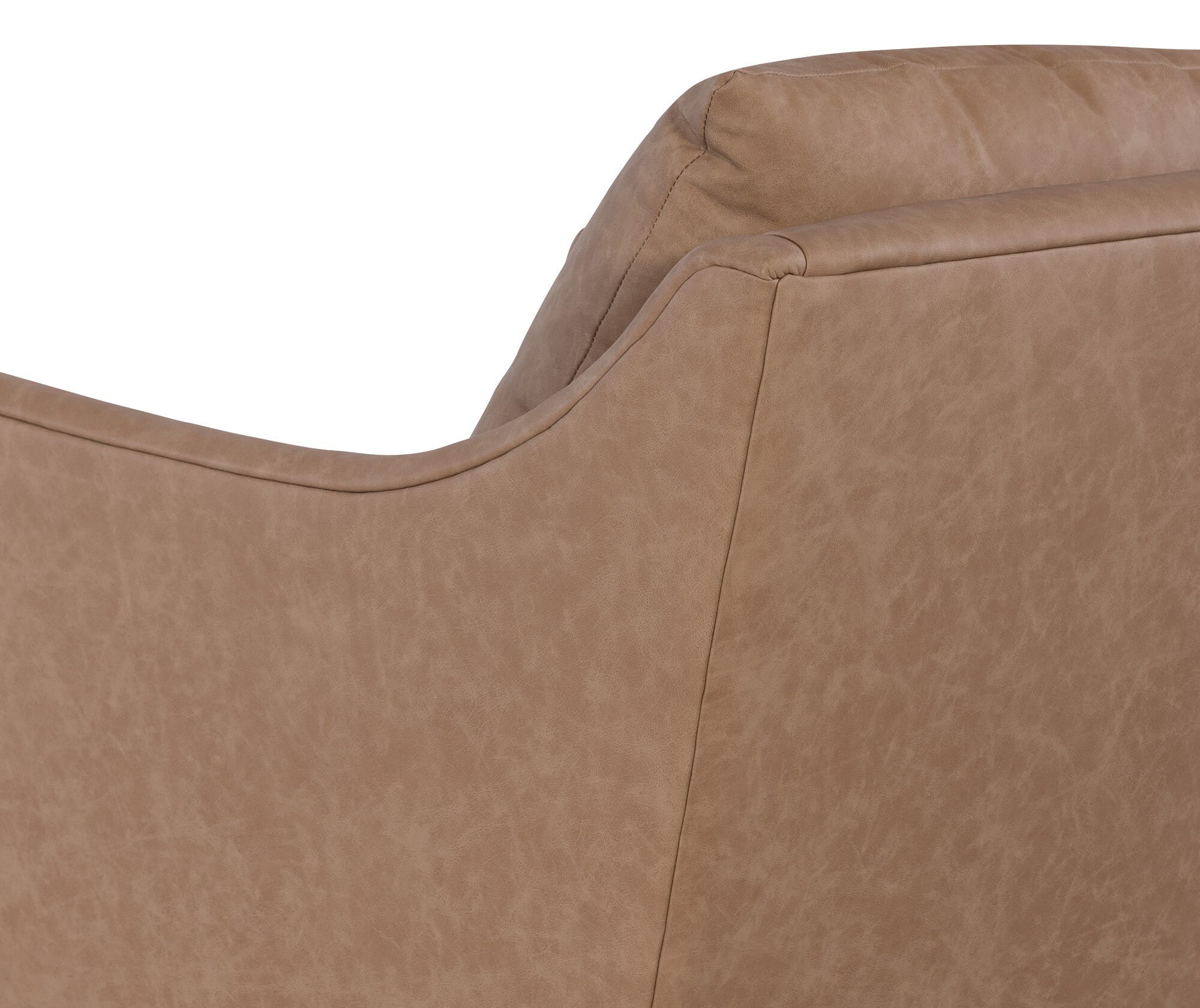 Cade Leather Swivel Chair