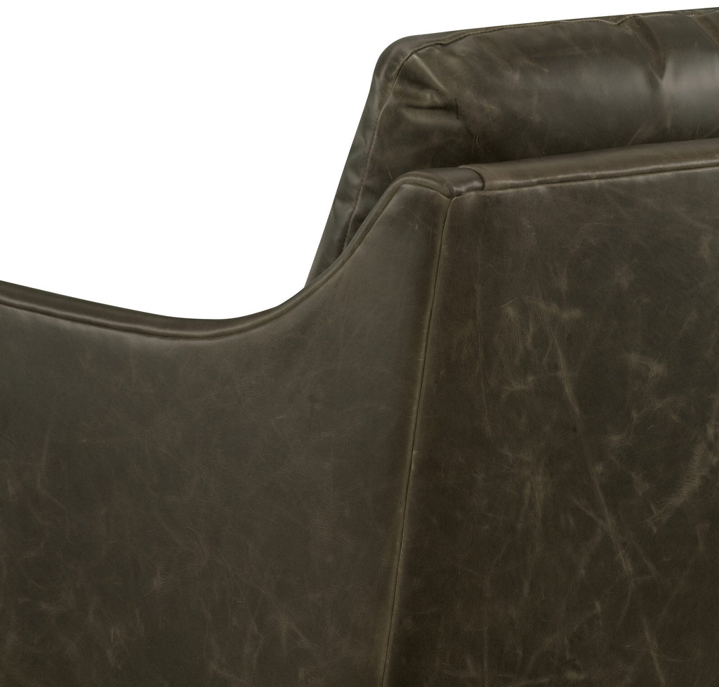 Cade Leather Swivel Chair