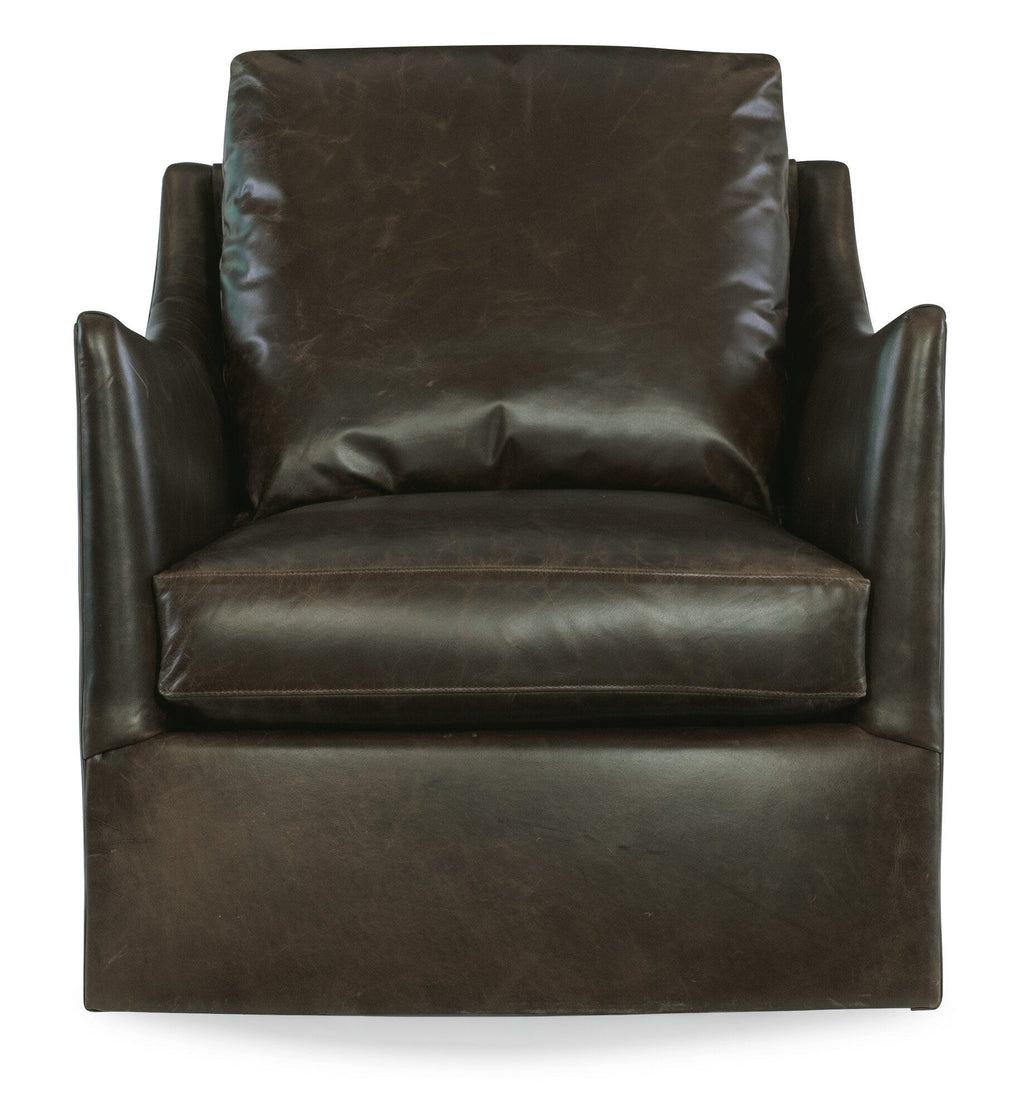 Cade Leather Swivel Chair