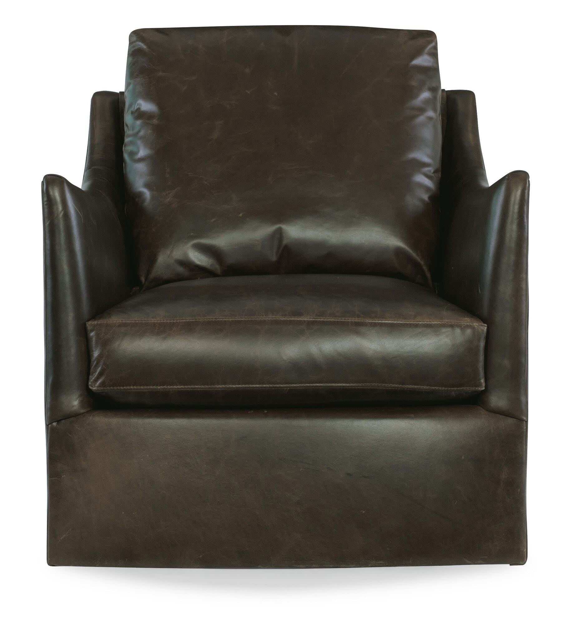 Cade Leather Swivel Chair