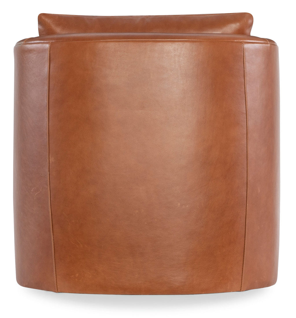 Cassia Leather Swivel Chair Silo Image 9