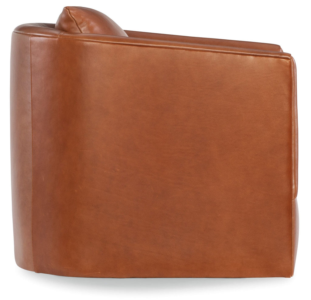 Cassia Leather Swivel Chair Silo Image 8