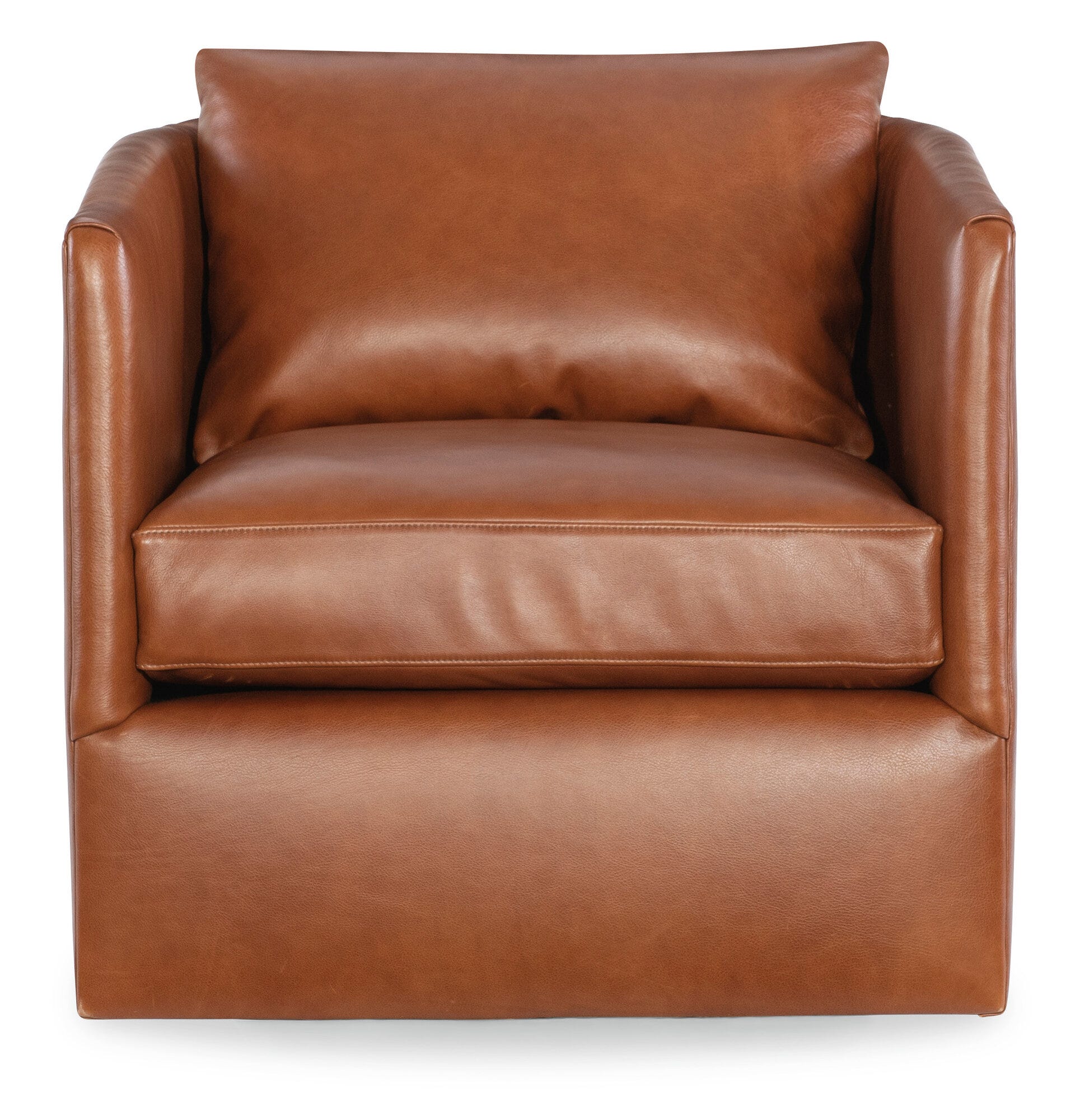 Cassia Leather Swivel Chair Silo Image 6