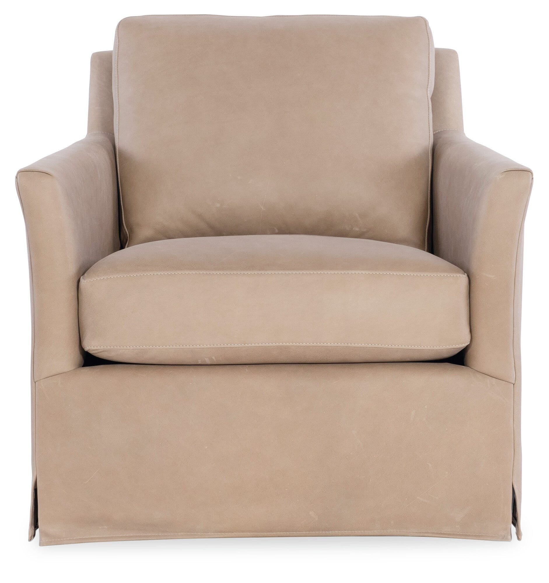 Isley Leather Swivel Chair Silo Image 1