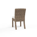 Havana Armless Dining Chair in Canvas Flax w/ Self Welt