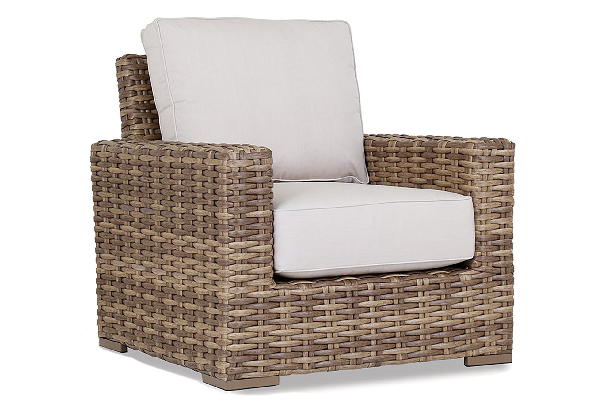 Havana Club Chair in Canvas Flax w/ Self Welt