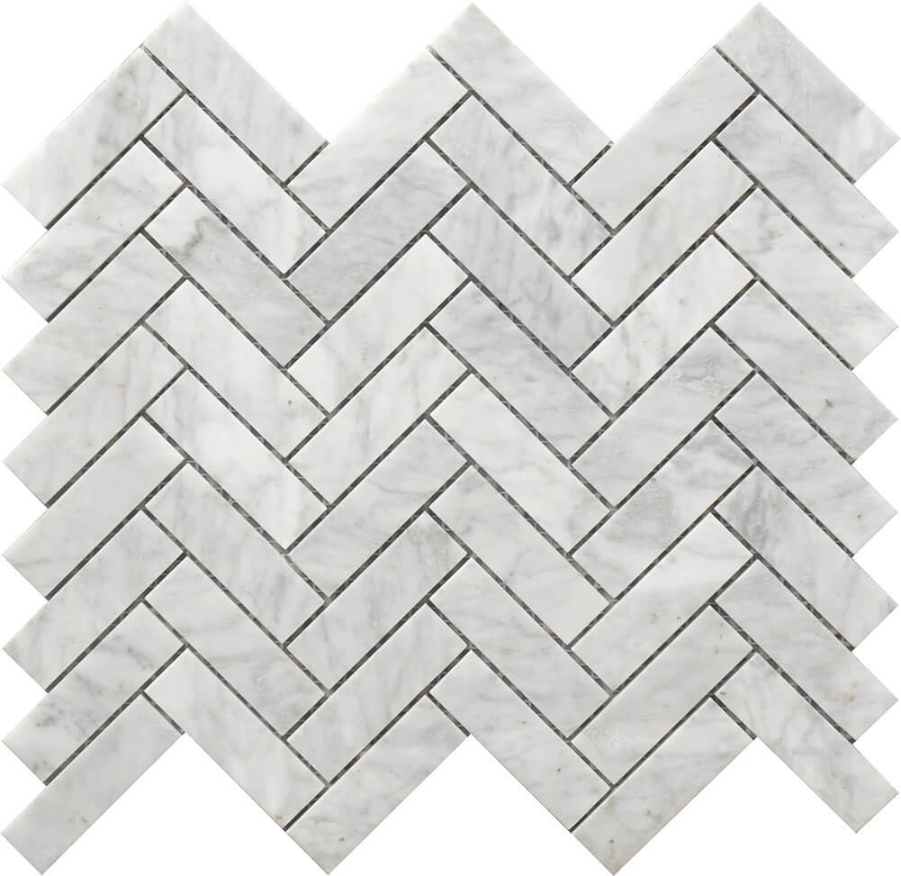 Roca Tile - Herringbone Marble Mosaic 12 x 12