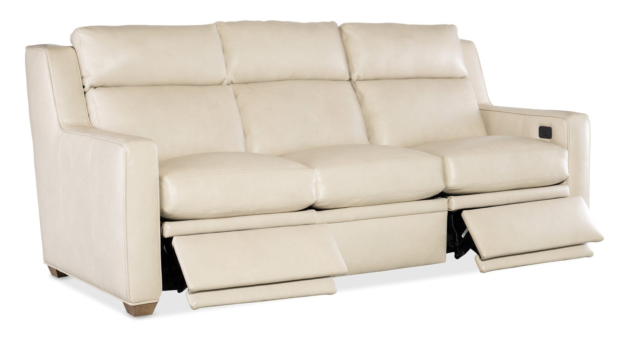 Raymond Reclining Sofa with Power Headrest - Two Piece Back