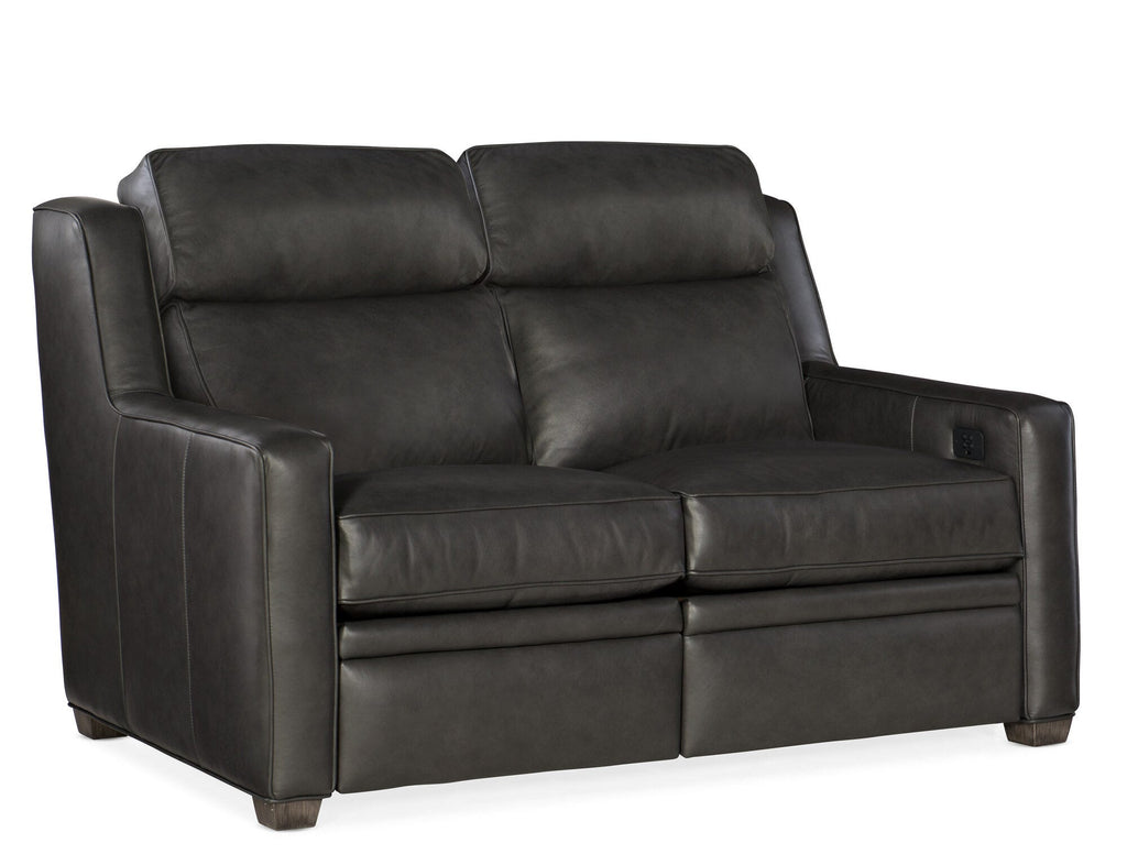 Raymond Reclining Loveseat with Power Headrest - Two Piece Back