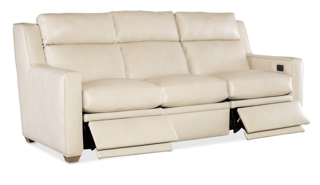 Raymond Reclining Sofa with Power Headrest - Two Piece Back