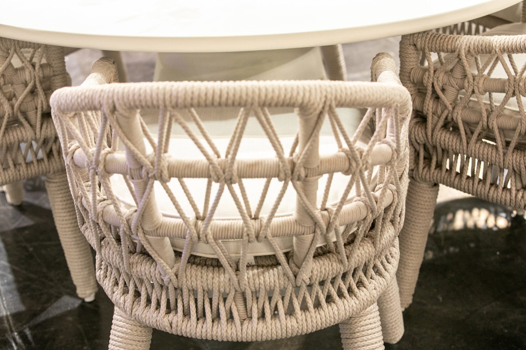 Dana Rope Dining Chair Detail Image 2