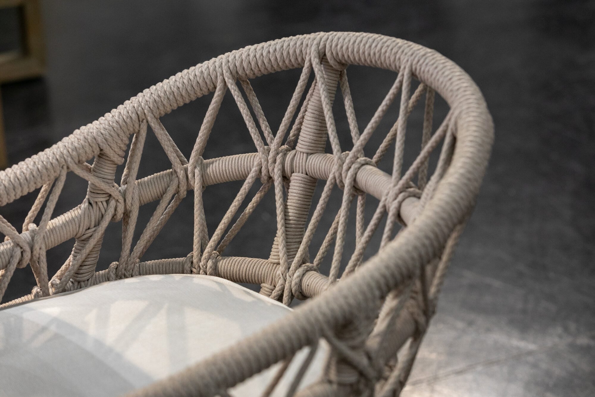 Dana Rope Dining Chair Detail Image