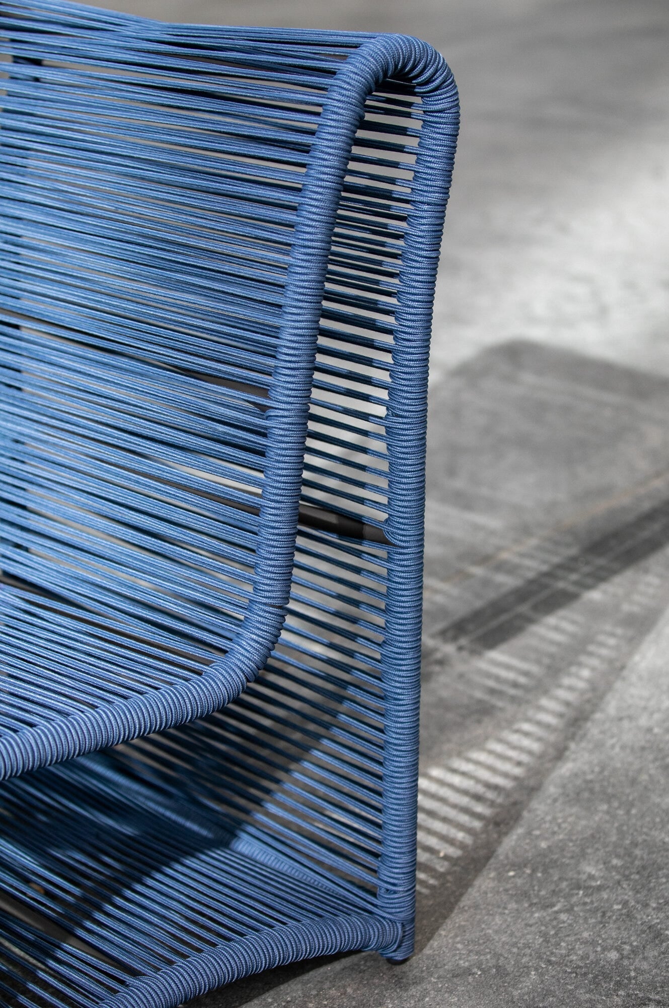 Marino Armless Club Chair in Navy