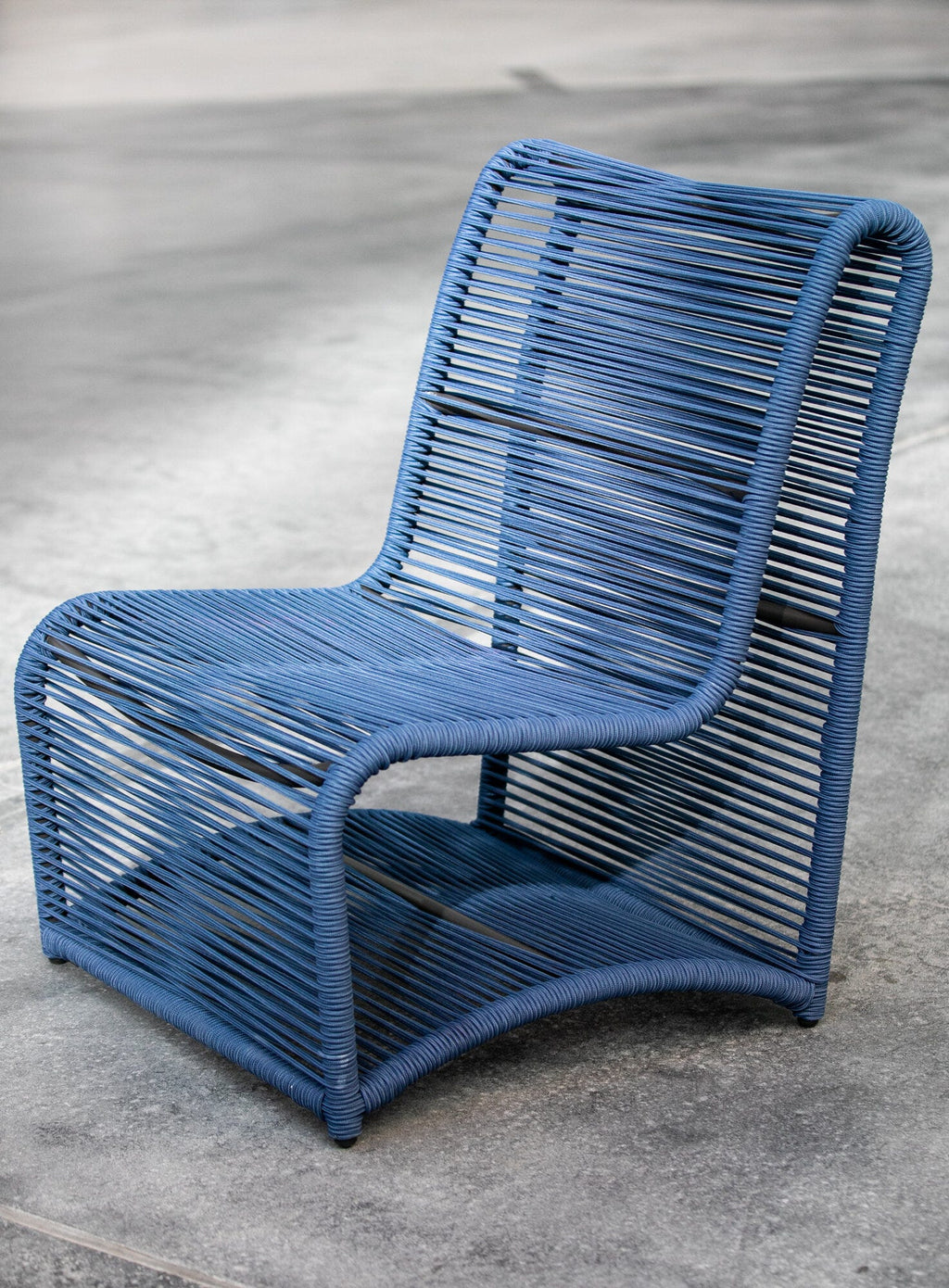 Marino Armless Club Chair in Navy