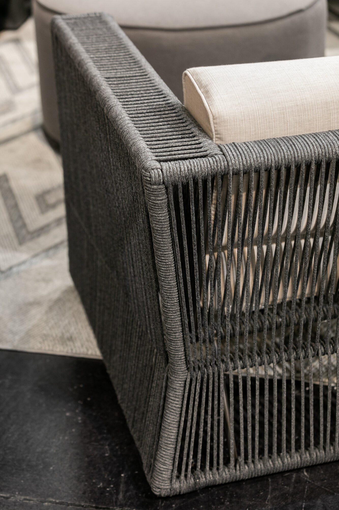 Milano Sofa in Echo Ash w/ Self Welt