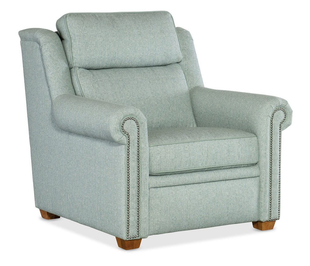 Reece Reclining Chair with Power Headrest - Two Piece Back