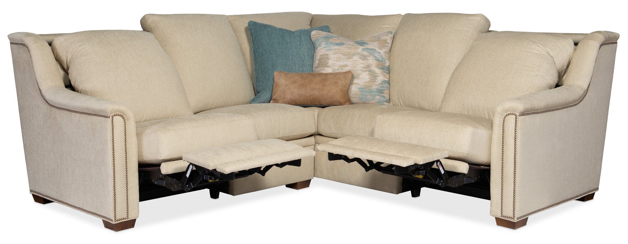 204 Raiden Reclining Sectional with One-Piece Back