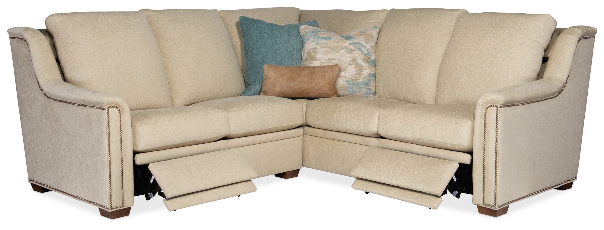 204 Raiden Reclining Sectional with One-Piece Back