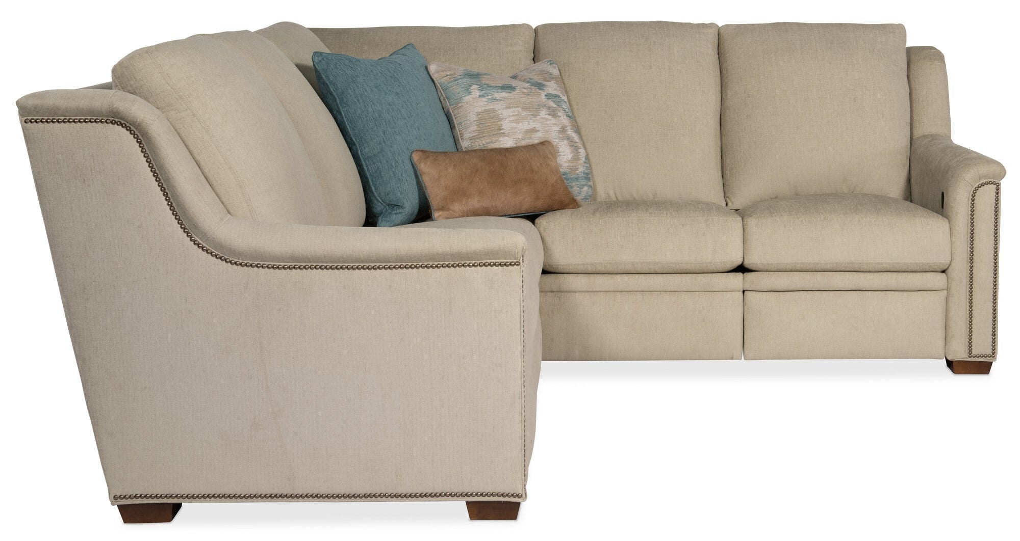204 Raiden Reclining Sectional with One-Piece Back