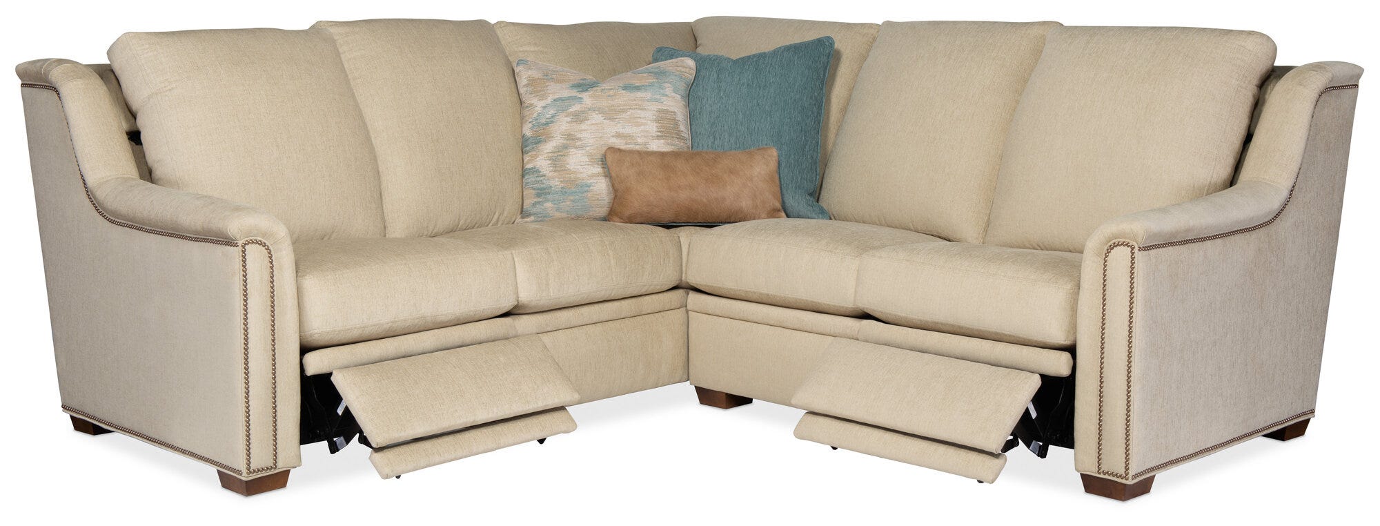 204 Raiden Reclining Sectional with One-Piece Back