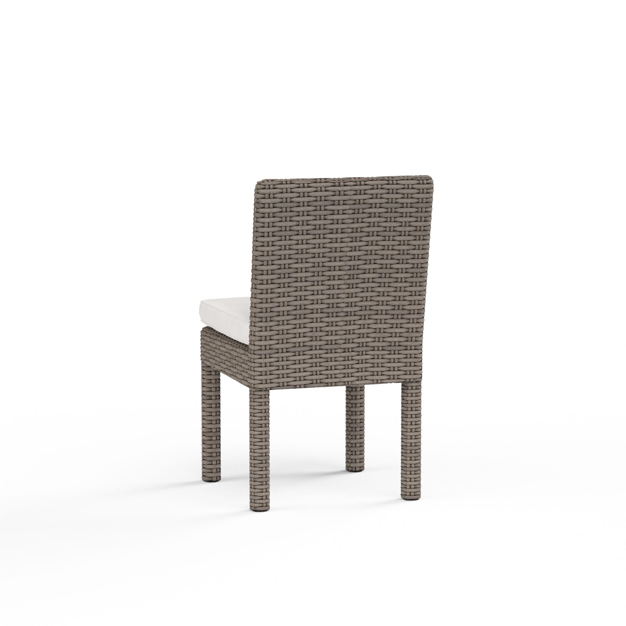 Coronado Armless Dining Chair in Canvas Flax w/ Self Welt