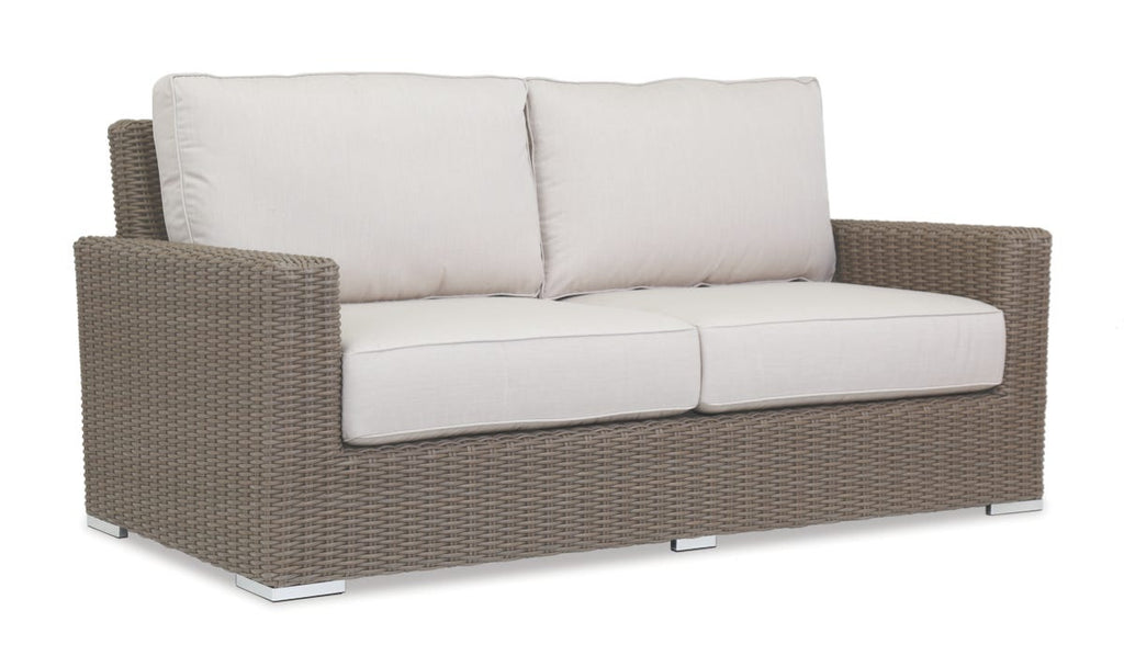 Coronado Loveseat in Canvas Flax w/ Self Welt