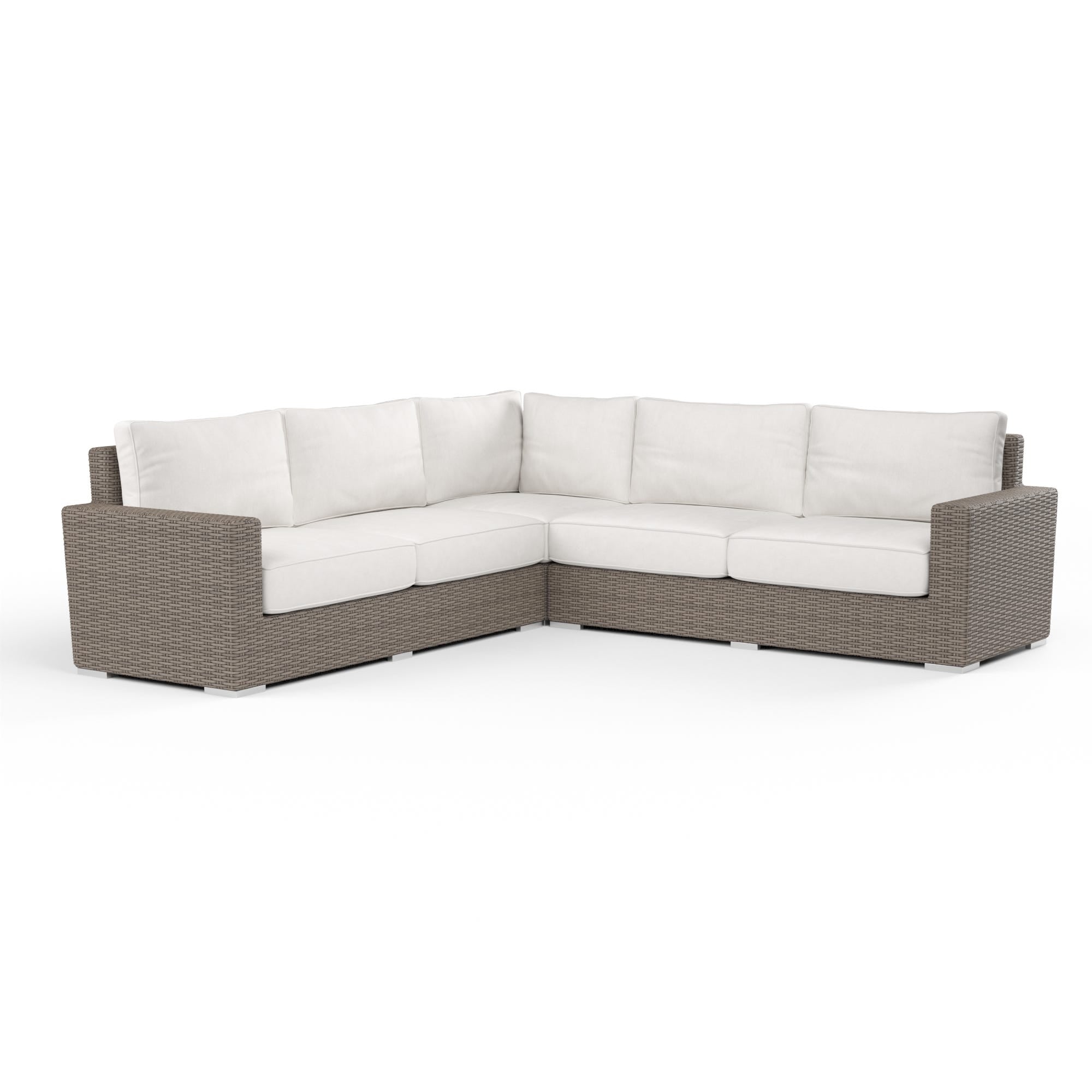 Coronado Sectional in Canvas Flax w/ Self Welt
