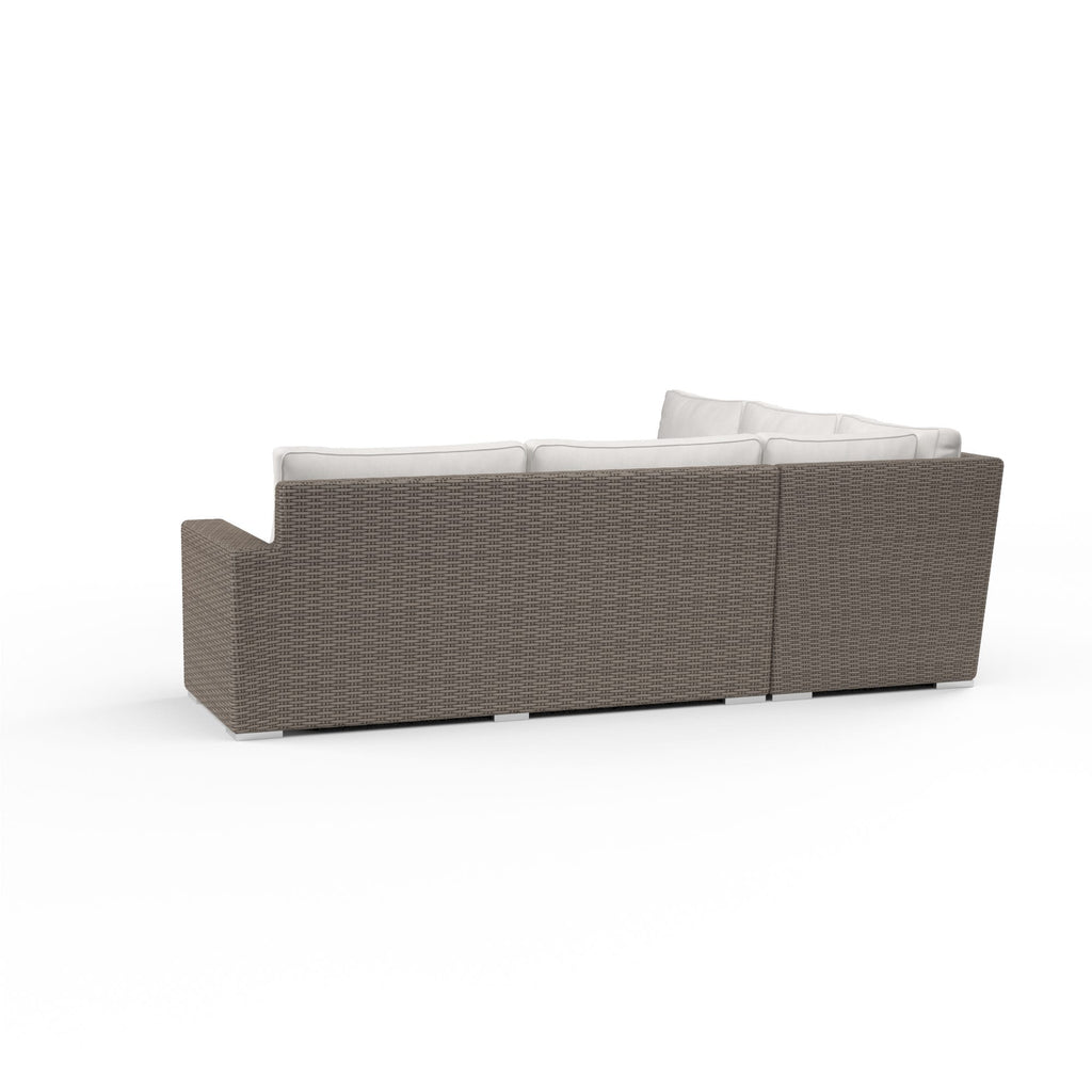 Coronado Sectional in Canvas Flax w/ Self Welt