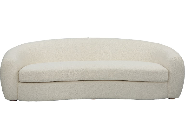 Uttermost Capra Art Deco White Sofa 23746