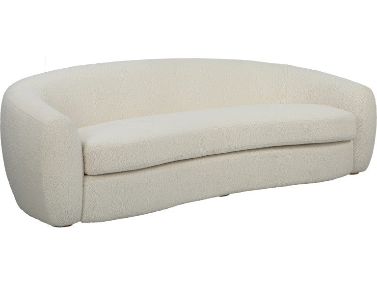 Uttermost Capra Art Deco White Sofa 23746