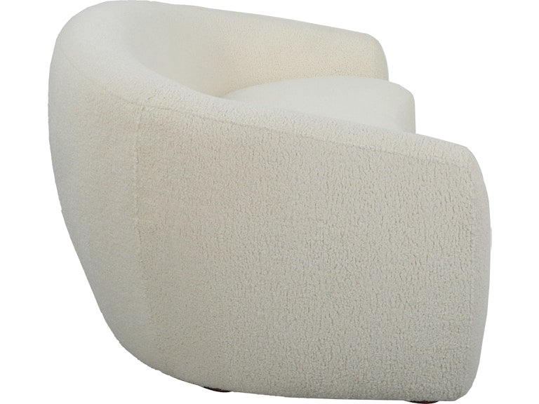 Uttermost Capra Art Deco White Sofa 23746