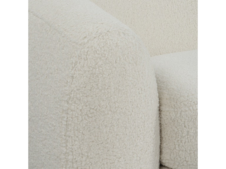 Uttermost Capra Art Deco White Sofa 23746