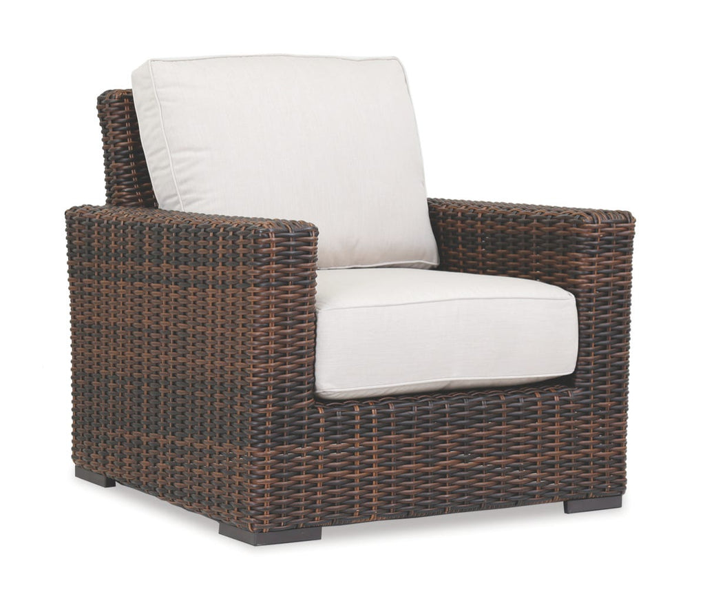 Montecito Club Chair in Canvas Flax w/ Self Welt