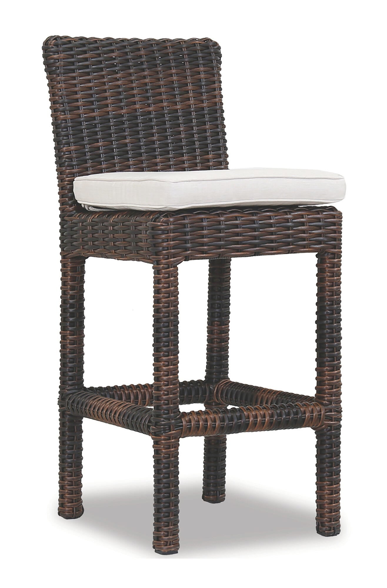 Montecito Barstool in Canvas Flax w/ Self Welt