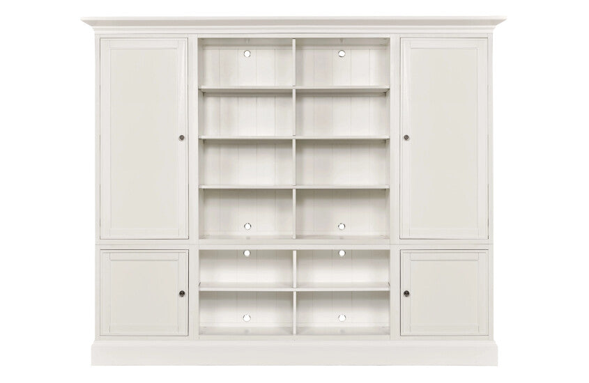 QUAD BOOKCASE ENTERTAINMENT DISPLAY - COMPLETE Room 1