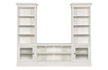 QUAD BOOKCASE CONSOLE W/DISPLAY PIERS - COMPLETE Primary