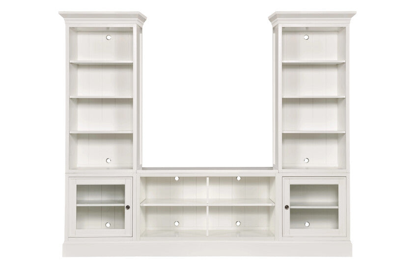 QUAD BOOKCASE CONSOLE W/DISPLAY PIERS - COMPLETE Primary