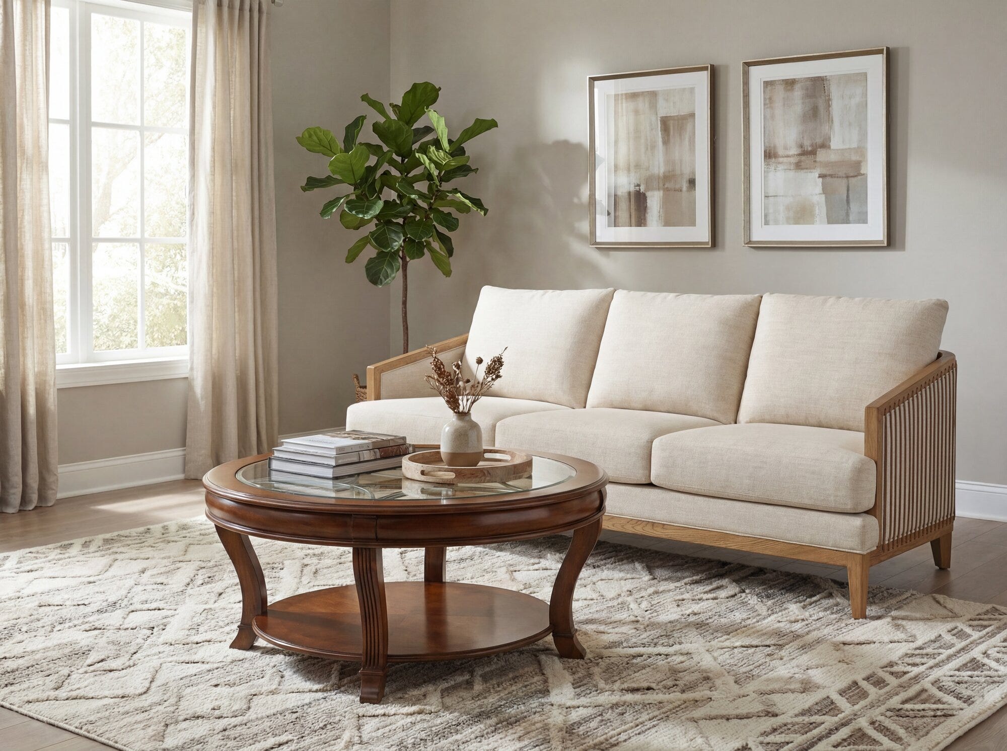 Brookhaven Round Cocktail Table
