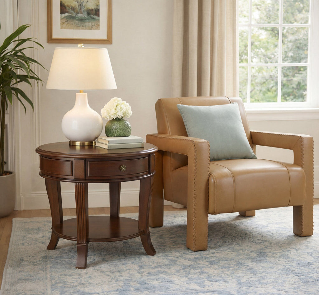 Brookhaven Round Lamp Table