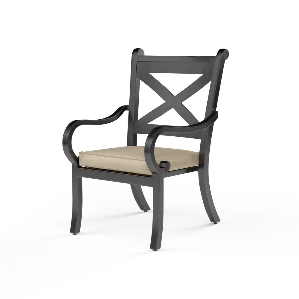Monterey Dining Chair in Linen Stone w/ Selt Welt