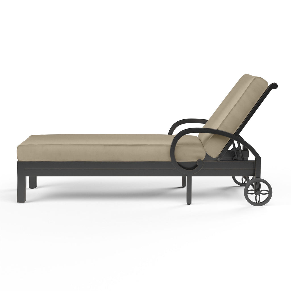 Monterey Chaise Lounge in Linen Stone w/ Selt Welt