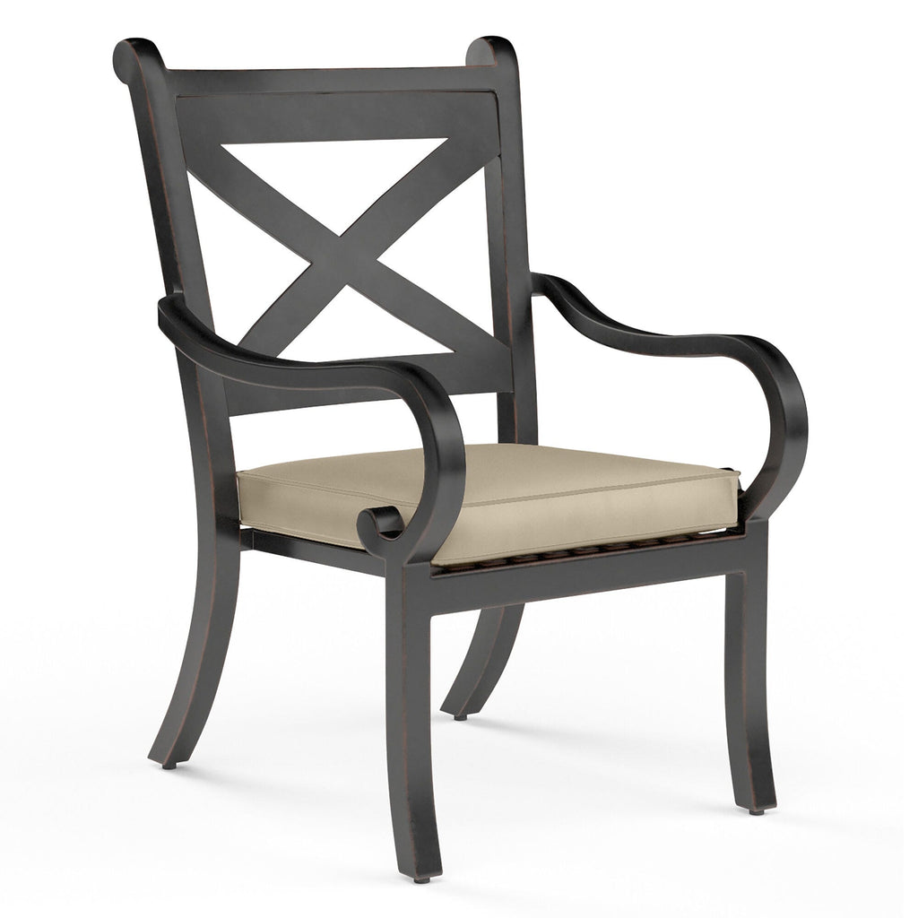 Monterey Dining Chair in Linen Stone w/ Selt Welt