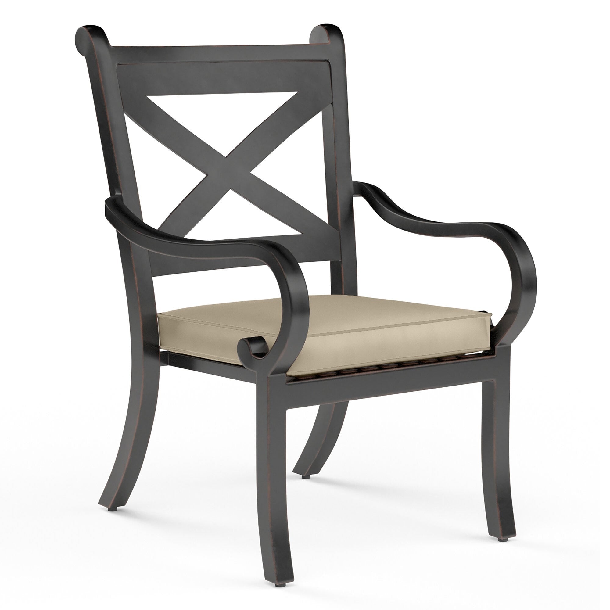 Monterey Dining Chair in Linen Stone w/ Selt Welt
